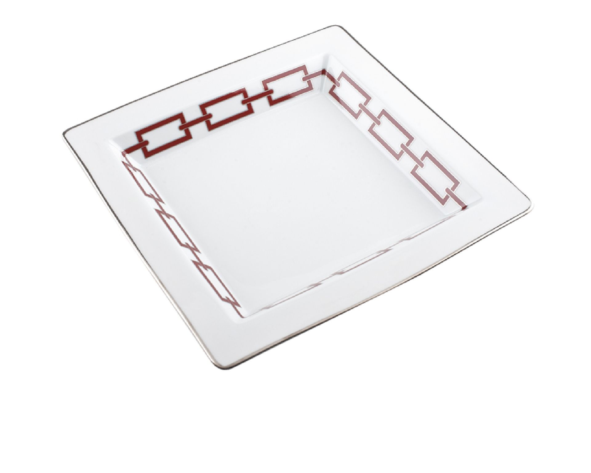 Svuotatasche Catene Scarlatto Porcellana Quadrato Richard Ginori 36612 F01702g68360245a07