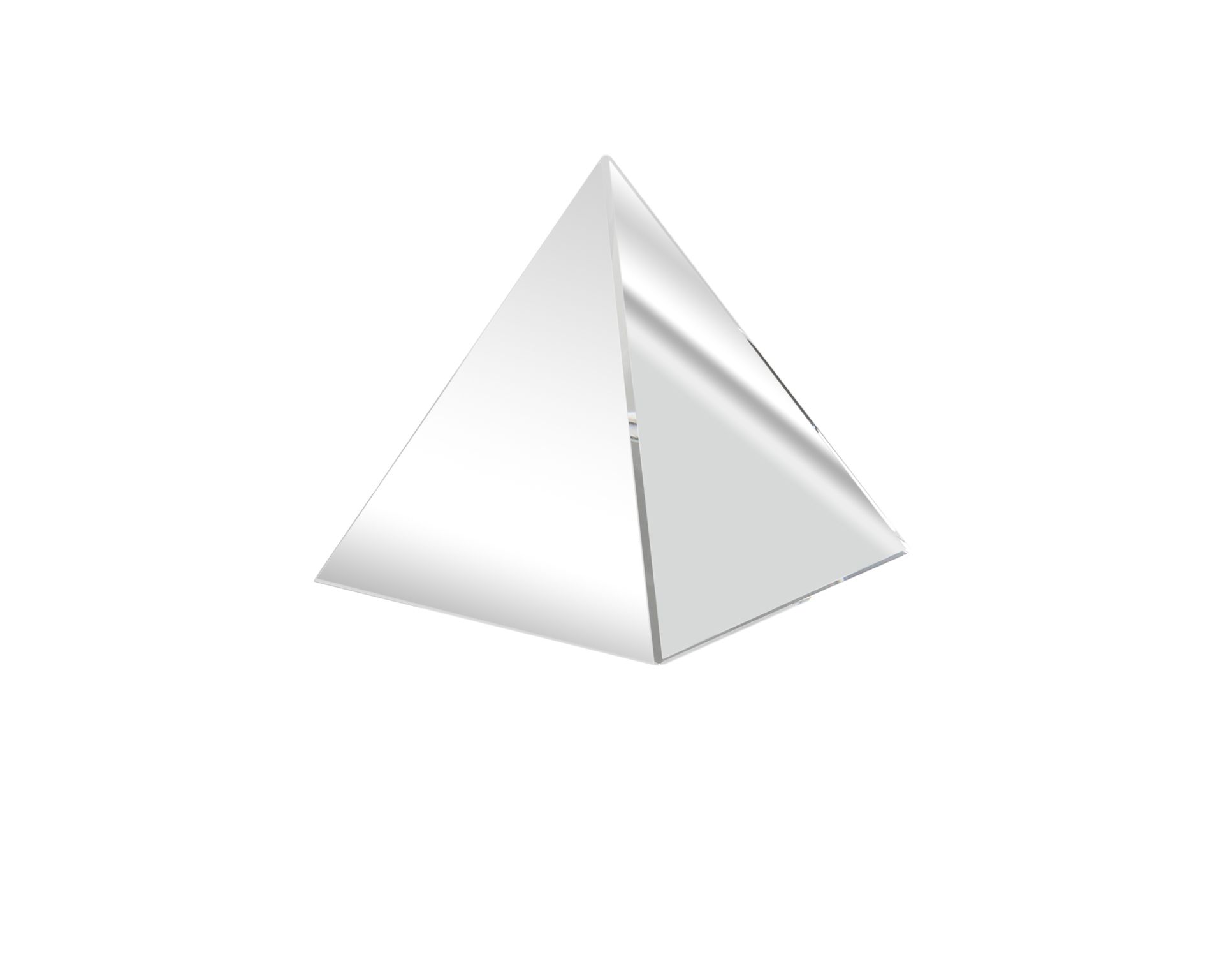 Fermacarte Piramide In Vetro Selezione Zanolli