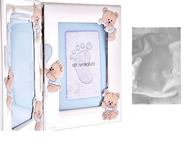 Cornice Orsetti Celesti Argento Pvd Con Kit Per Le Impronte Selezione Zanolli 173541 445731473lc