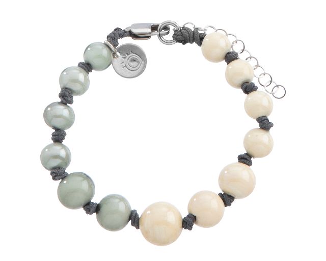 Bracelet aqua murano glass