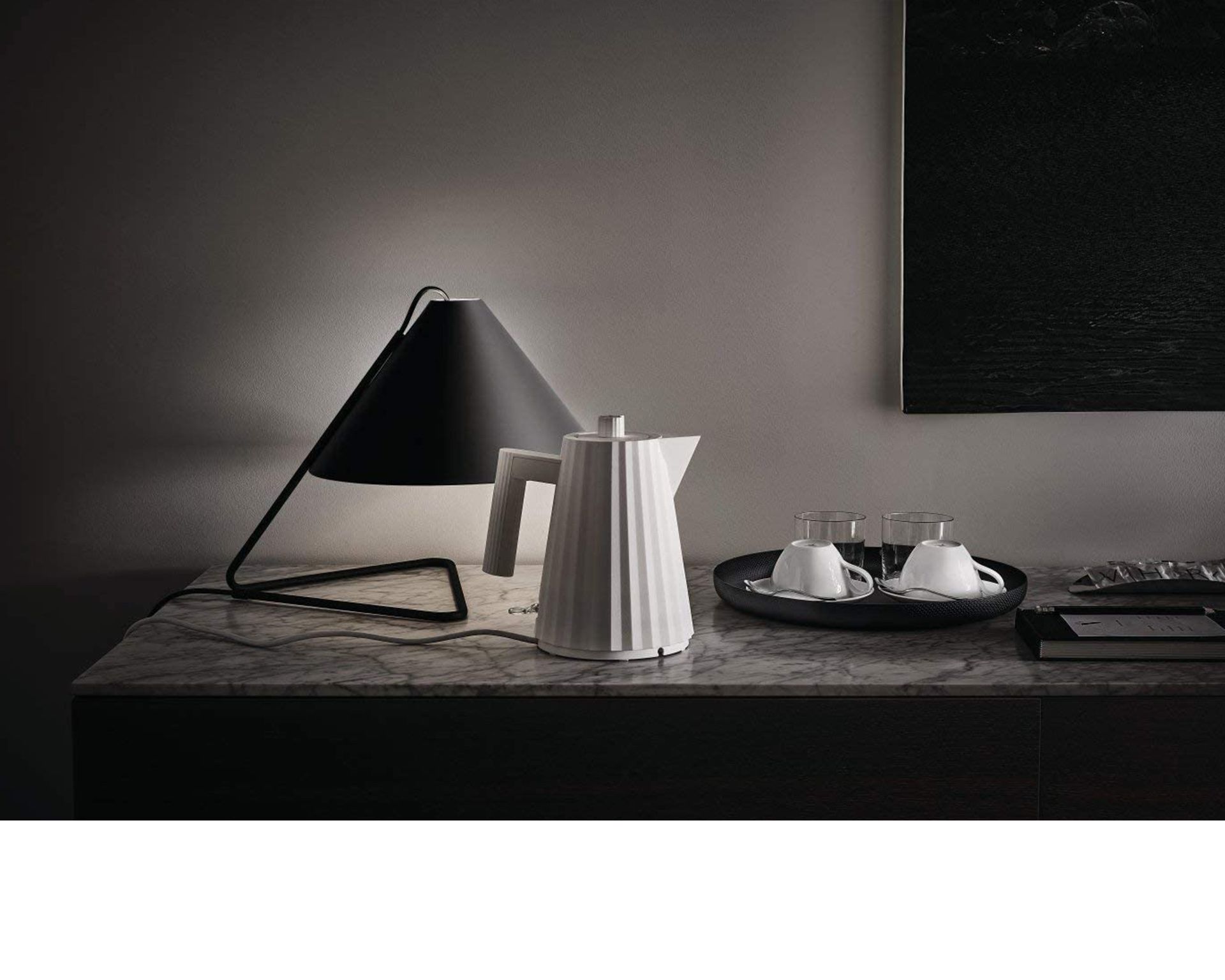 Bollitore Elettrico Plisse Bianco Alessi 166358 902mdl061w