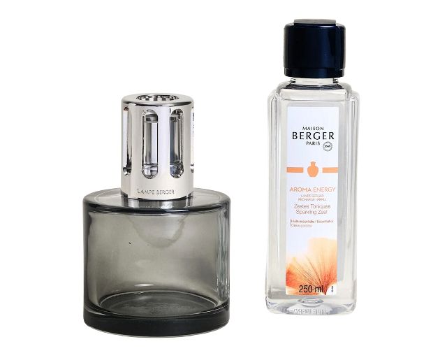 Cofanetto lampada catalitica aroma energy con profumo 250 ml zestes toniques