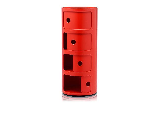 Drawer Componibile Four Elements Red Kartell