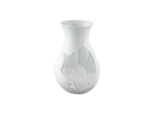 Vaso phases porcellana bianco opaco