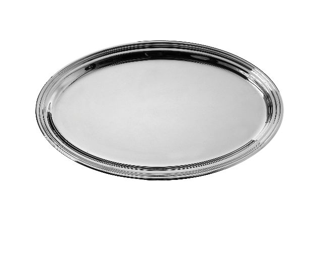 Oval tray silver plated in english style