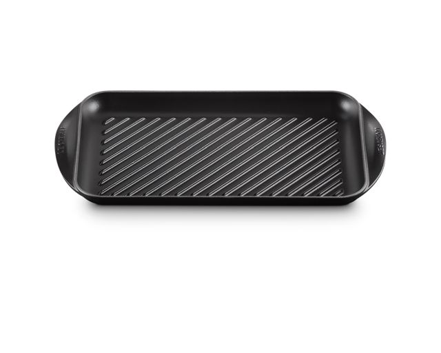 Rectangular grill extralarge cast iron matt black