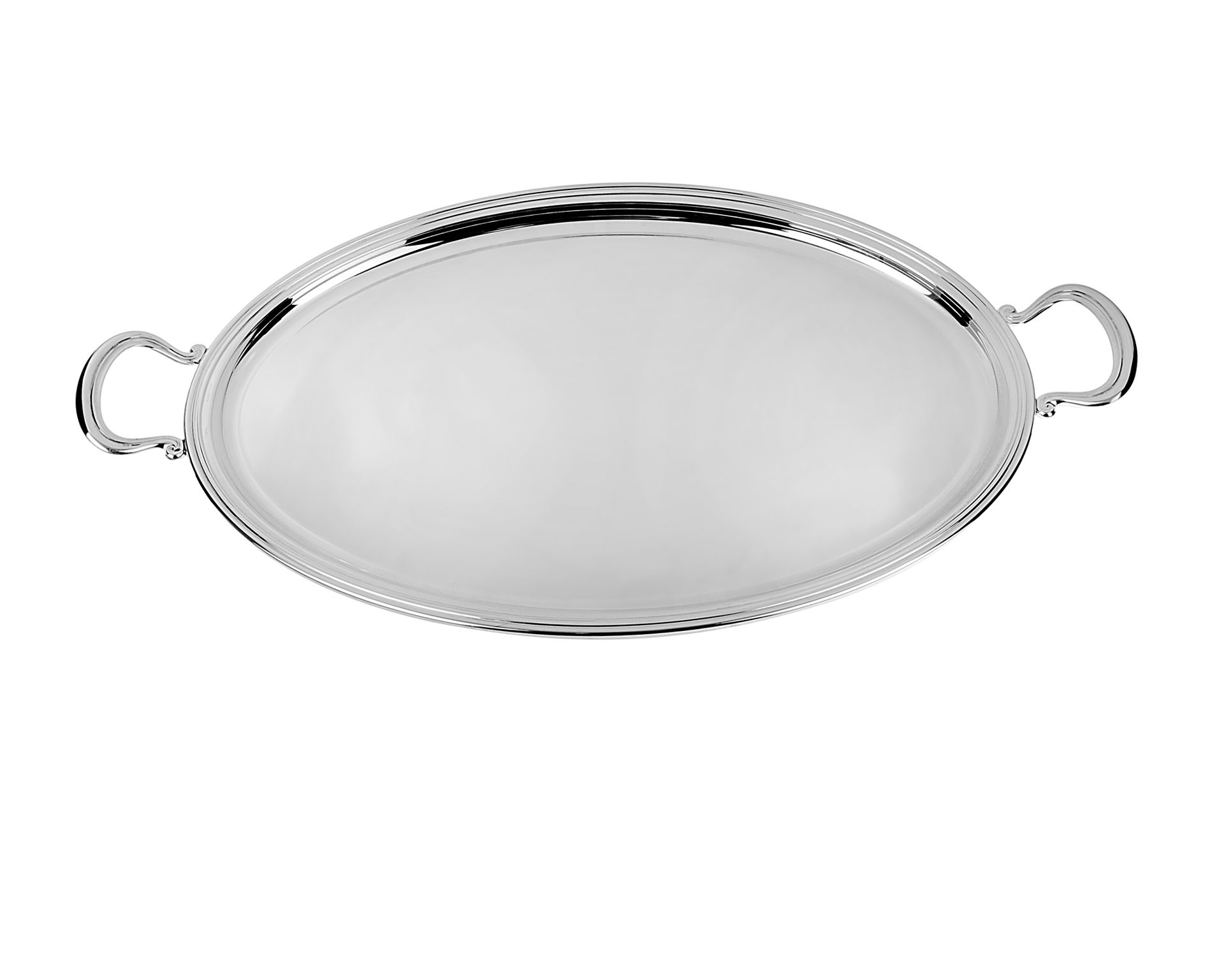 Oval Tray Silver In English Style Selezione Zanolli
