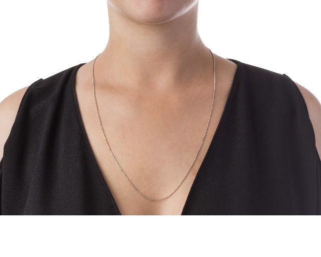 Catenina Argento A Palline Diamantate Selezione Zanolli 129636 611cl00158