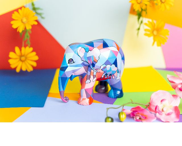 Elephant parade together