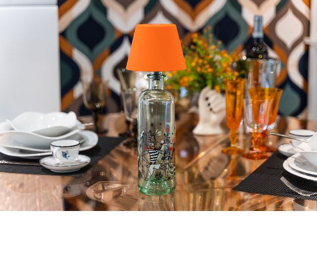 Bottle Lamp Top 20 Orange Sompex