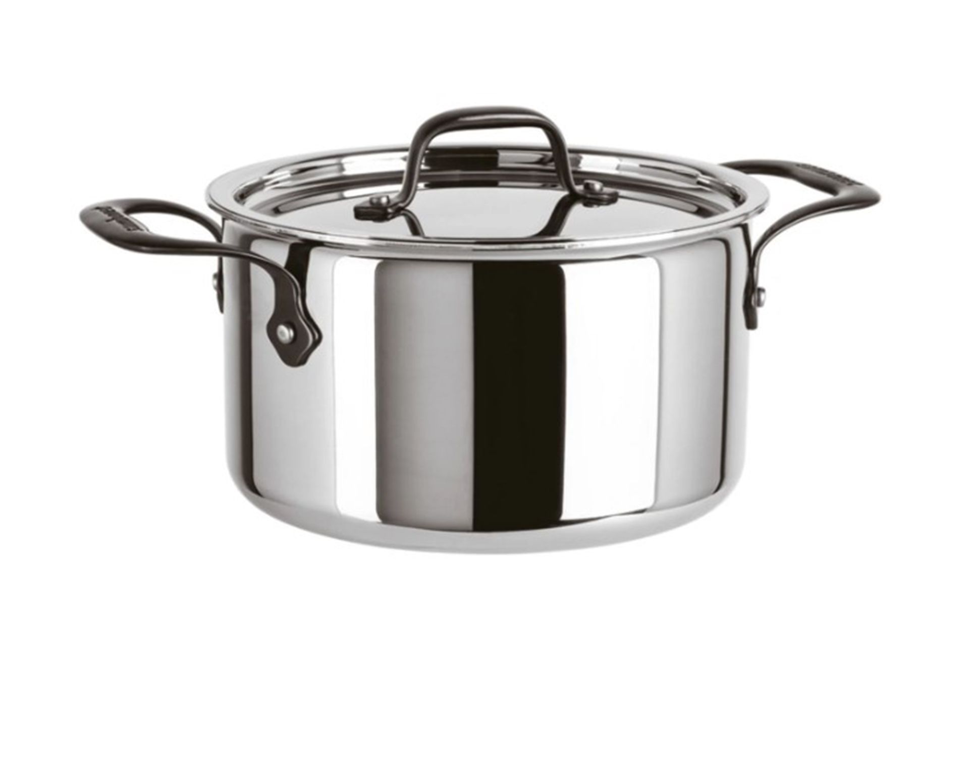 Casserole Home Chef Steel With Two Handles And Lid Sambonet