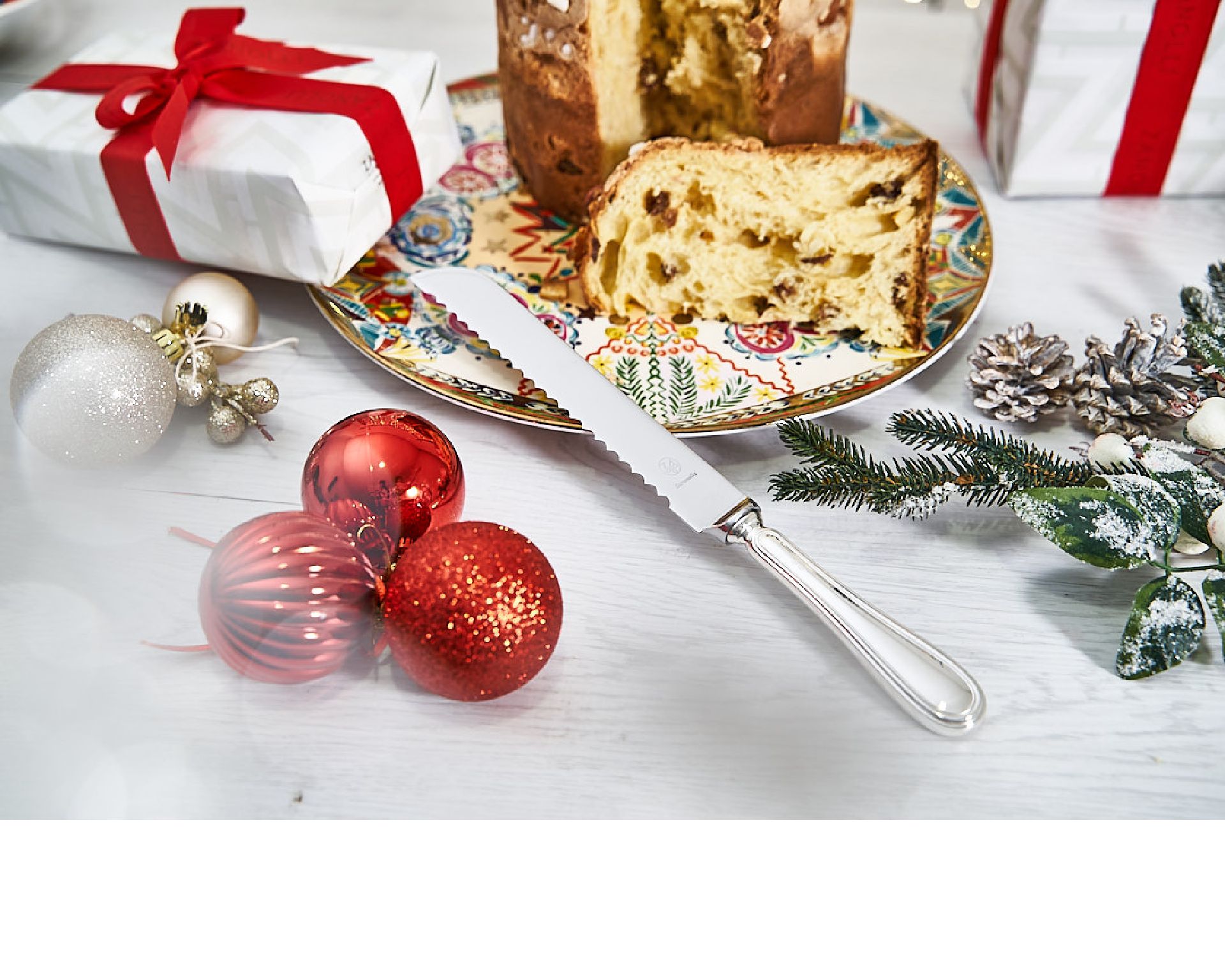 Coltello Panettone Argento In Stile Inglese Selezione Zanolli 62319 Za216081bl