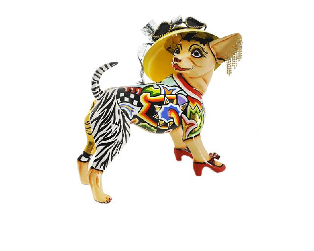 Chihuahua frida m hand painted