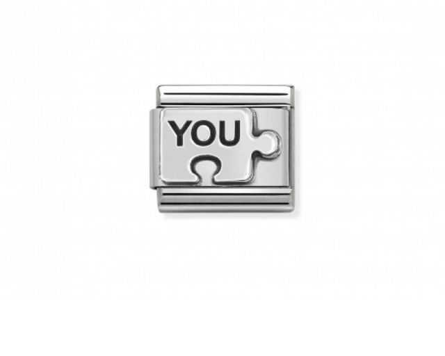Puzzle you composable acciaio e argento