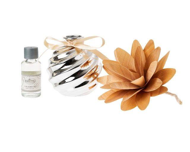 Flower Diffuser Porcelain And Tropical Wood Selezione Zanolli 179521 592221501to