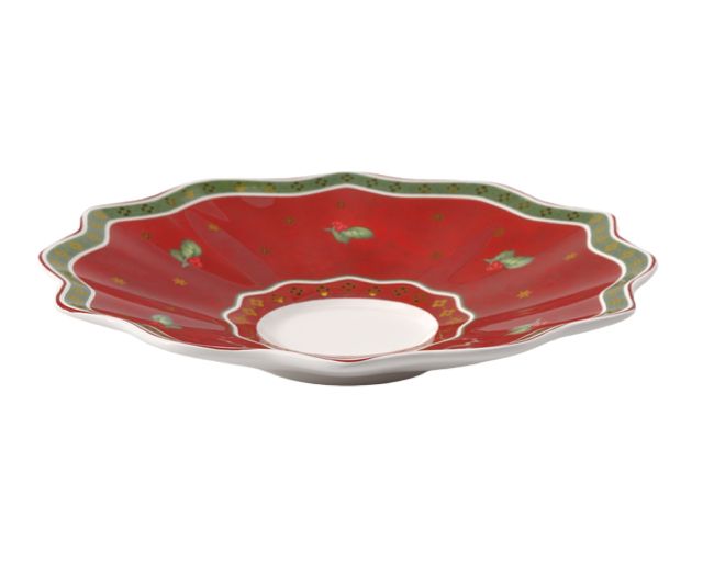 Idea regalo natale piattino tazza the/caffè toy's delight porcellana
