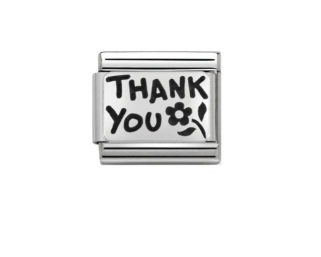 Thank you composable acciaio e argento