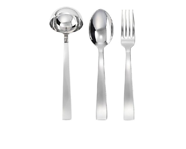 Serving set gio ponti steel 3 pieces