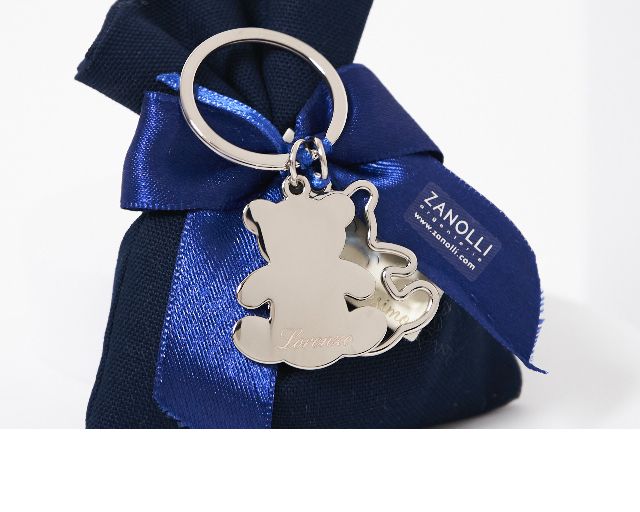 Keyring Two Teddy Bears With Sugared Almonds Selezione Zanolli 170695 6285555hx