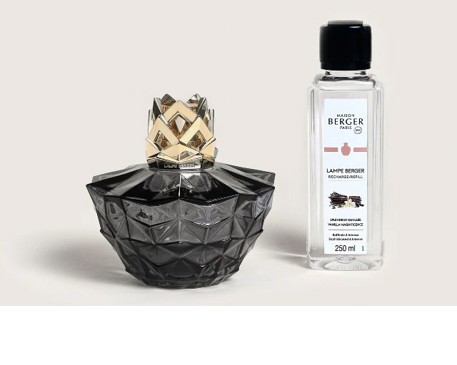 Cofanetto Lampada Catalitica Kali Nero Con Profumo 250 Ml Splendeur Vanille Maison Berger Paris