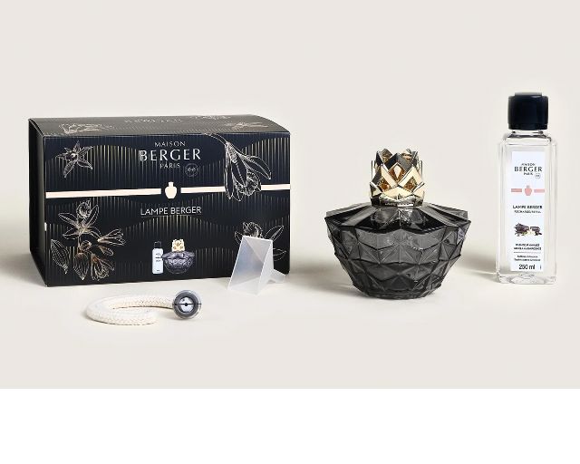 Cofanetto Lampada Catalitica Kali Nero Con Profumo 250 Ml Splendeur Vanille Maison Berger Paris