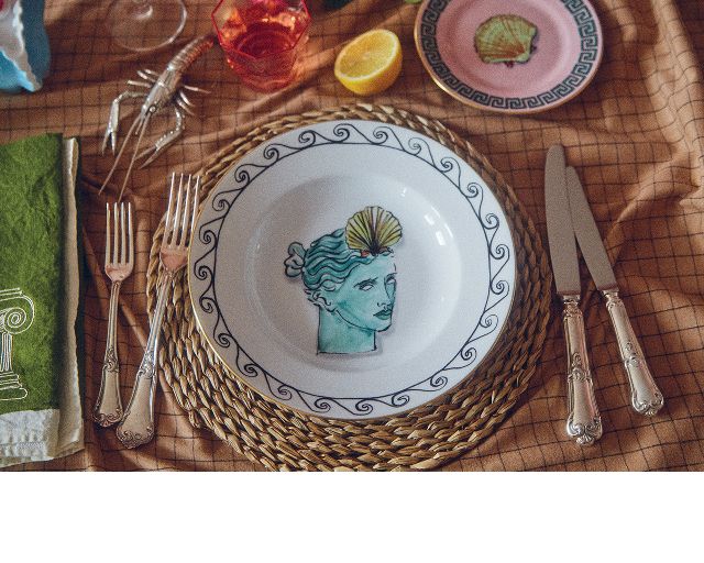 Set Piatti Pane Il Viaggio Di Nettuno Porcellana 4 Pezzi Richard Ginori 161768 F00400xp4110160b40