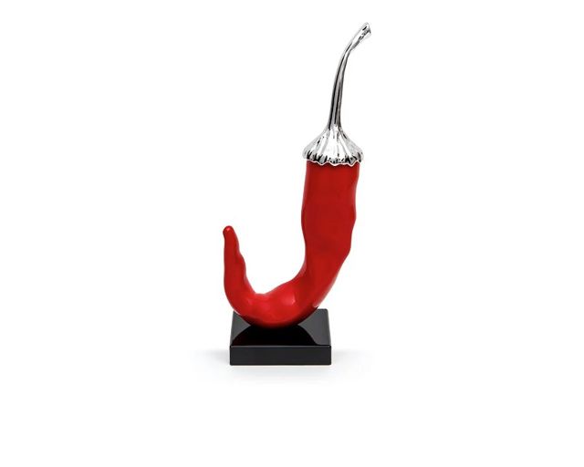 Chilly pepper red and silver