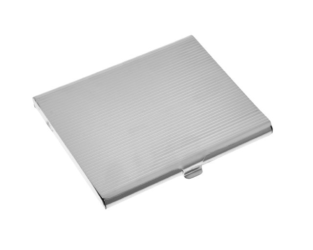 Cigarette case silver stripe