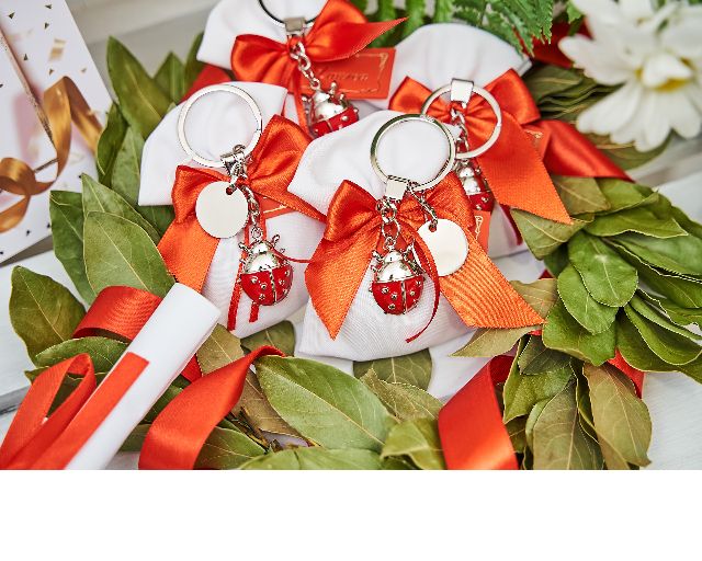 Keyring Red Ladybug With Sugared Almonds Selezione Zanolli 170253 6285567hx