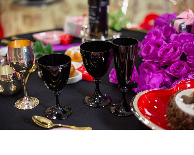 Water Glass Mori Murano Glass Black Nasonmoretti 136043 843mori2