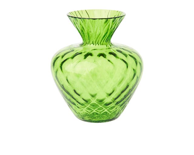 Vase gemme balloton murano glass green