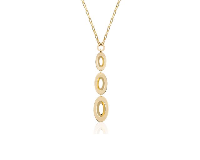 Necklace dinamica in gilded bronze