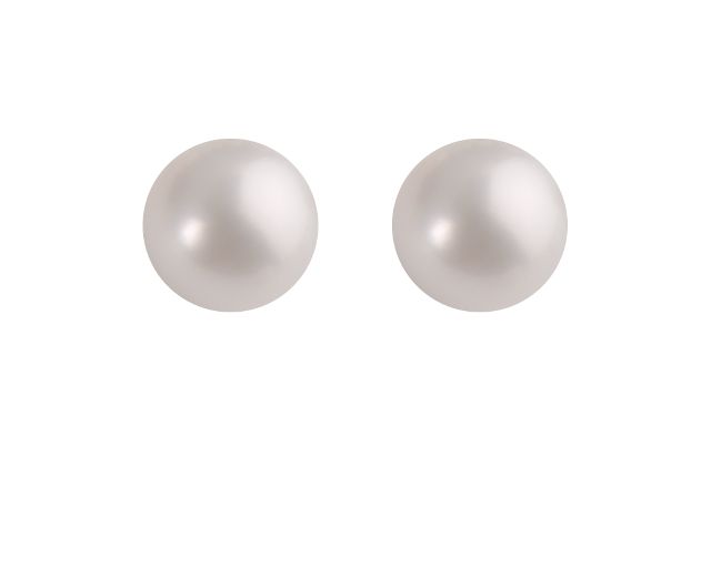 Earrings silver and fresh water pearl
