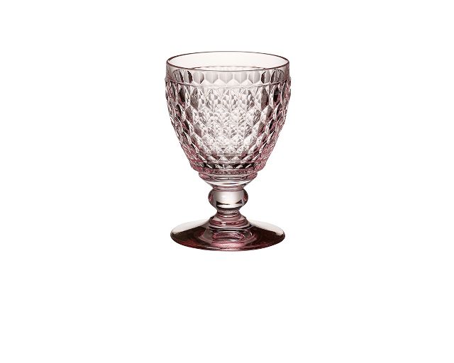 White wine goblet boston coloured rose