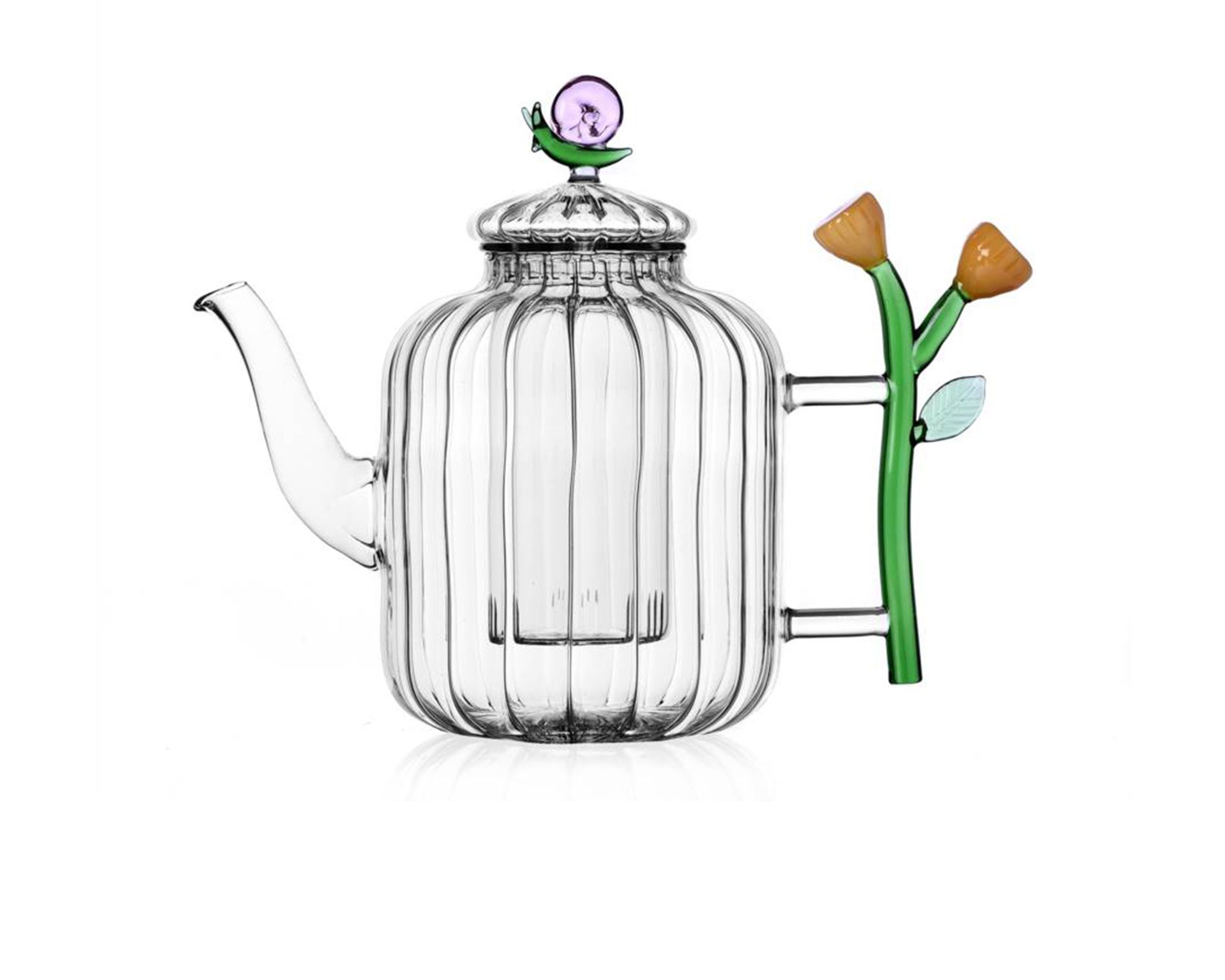 Teapot Botanica Ottica Snail And Amber Flower Ichendorf