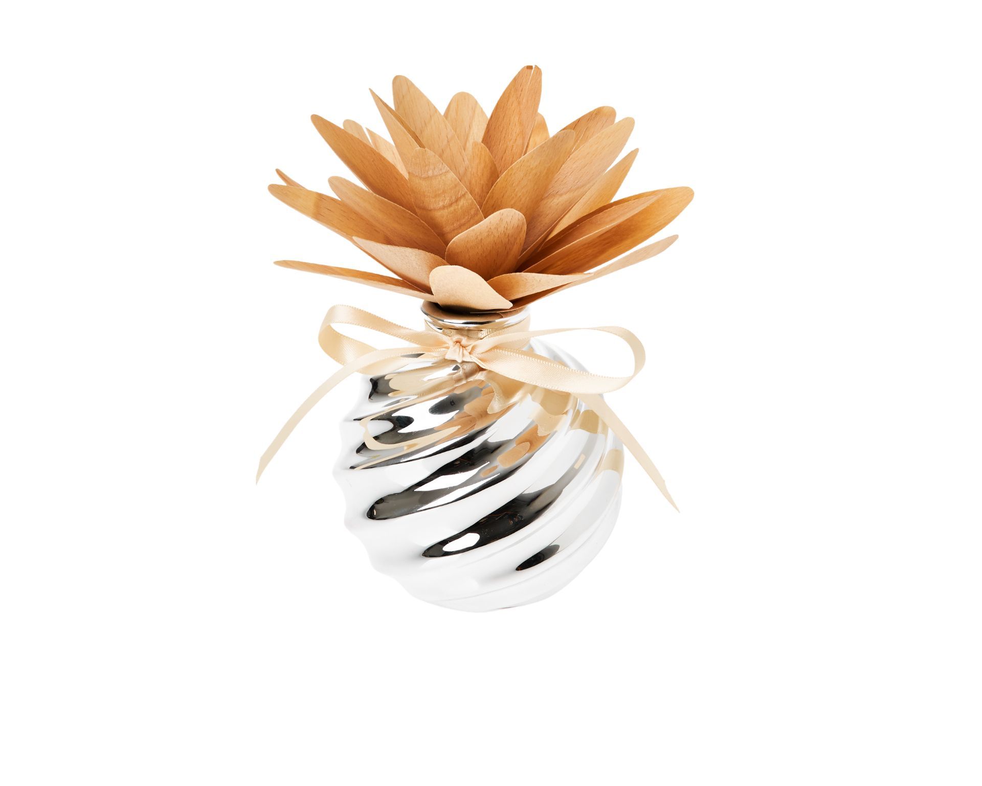 Diffusore Con Fiore Porcellana E Legno Tropicale Selezione Zanolli 179521 592221501to