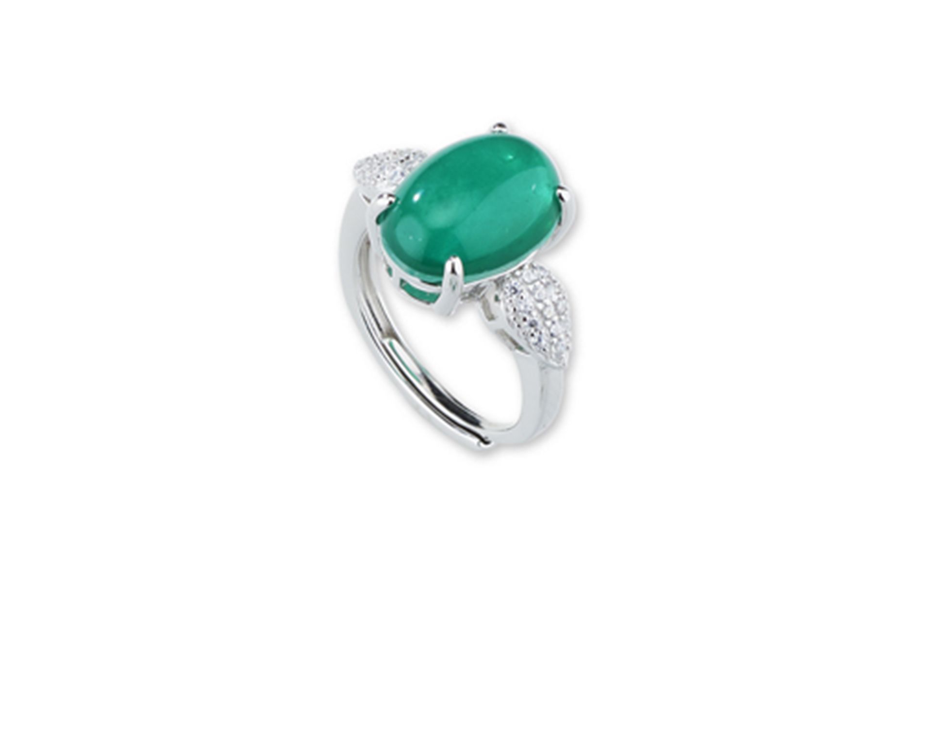Anello Luce Argento Con Cubic Zirconia E Pietra Fusion Stone Verde Smeraldo Sovrani 178581 814j8314m13