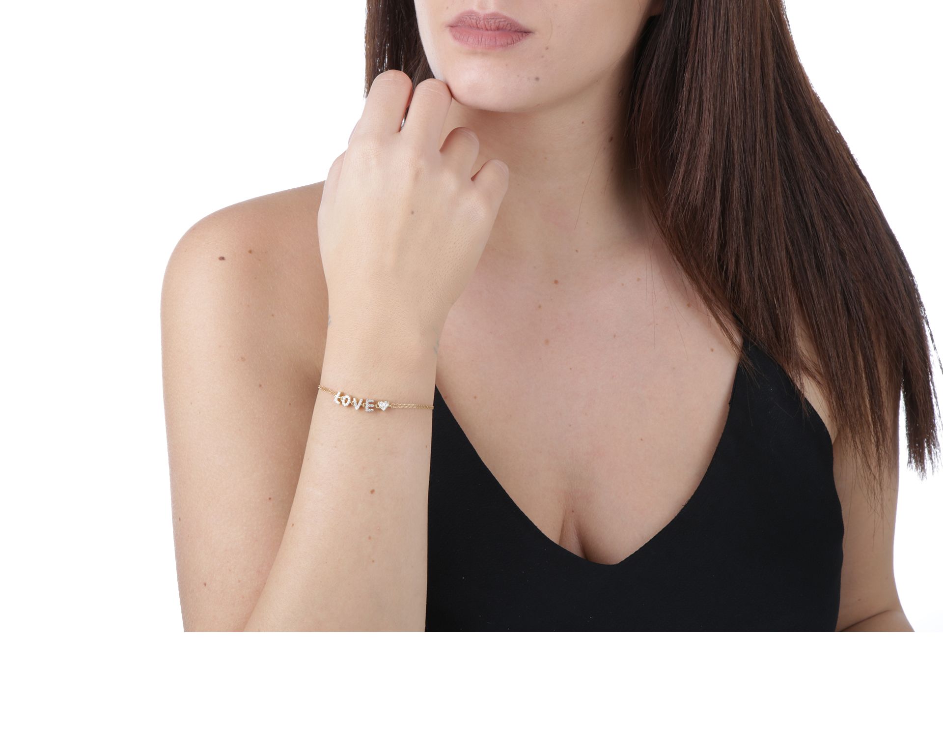 Bracciale Argento Love E Cuore Con Zirconi Bianchi Selezione Zanolli 160867 935d4049bk0254d