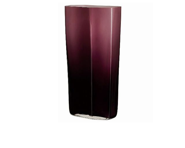 Vase bastione murano glass amethyst