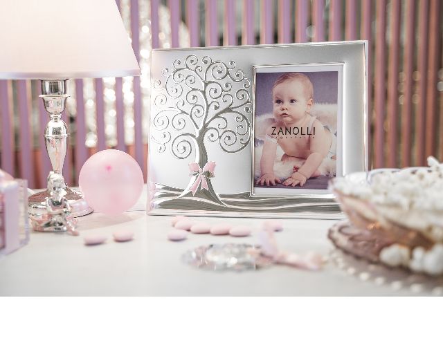 Picture frame tree of life pvd silver pink