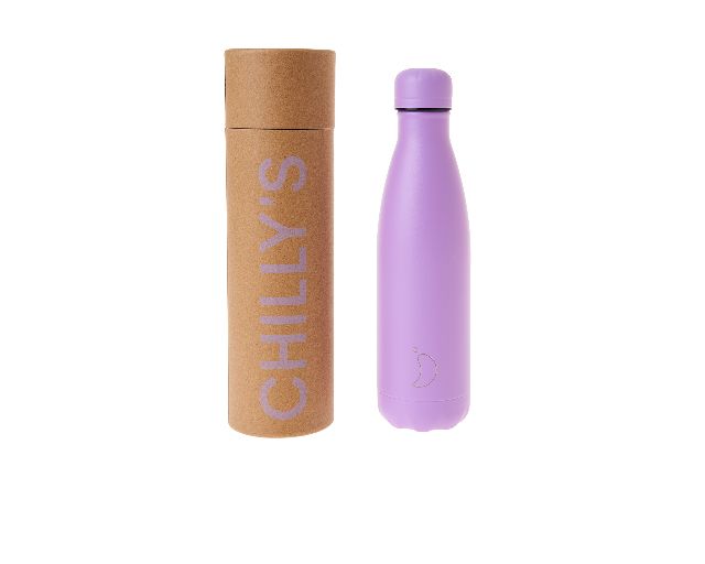 Thermal bottle steel pastel all purple