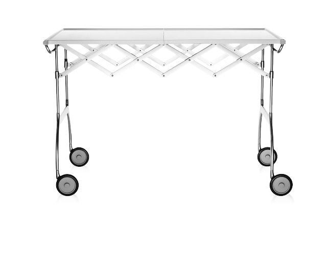 Trolley battista steel white