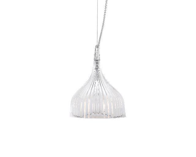 Lampada sospensione e' trasparente