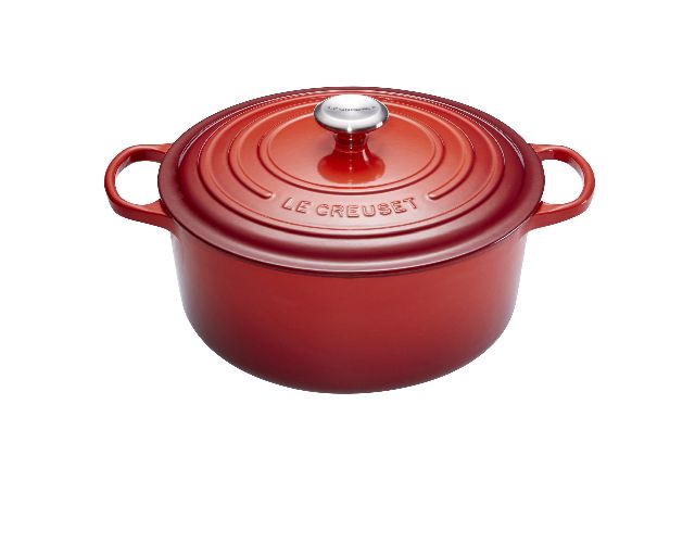Round cocotte evolution cast iron cerise