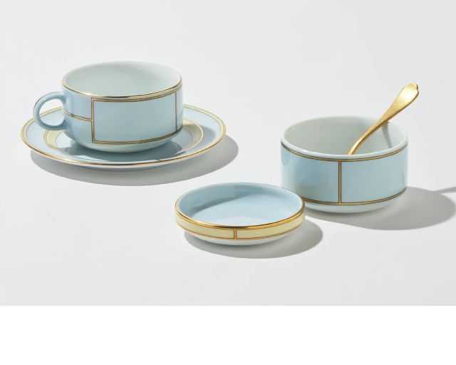 Sugar Bowl Diva Porcelain Blue With Lid Richard Ginori 183602 F00800zu0000245d03
