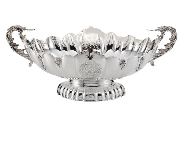 Baroque jatte silver