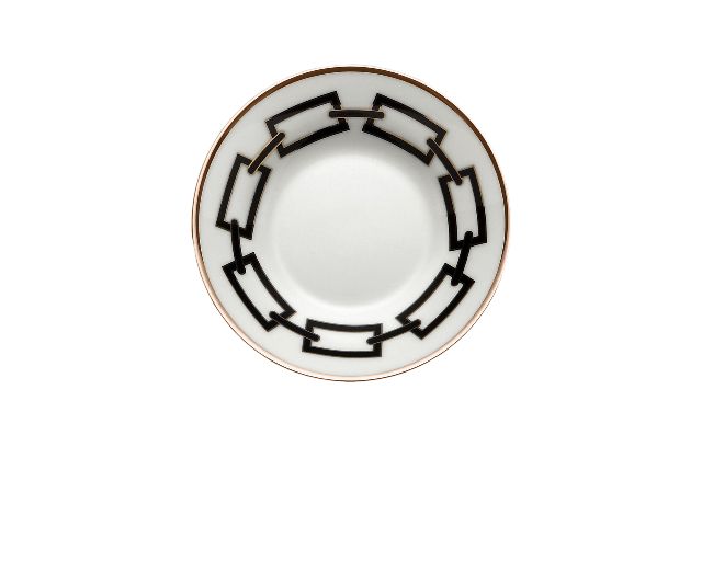 Piatto caffè catene nero porcellana