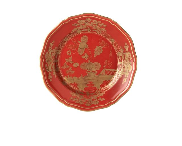 Piatto pane oriente italiano rubrum porcellana