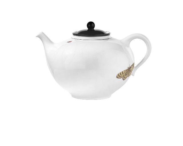 Teiera con coperchio arcadia bianco porcellana
