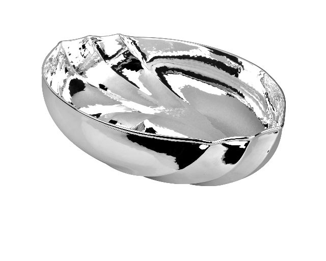 Ciotola ovale torcon argento